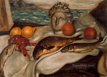  1929 Pintura al %C3%B3leo - naturaleza muerta 1929 Giorgio de Chirico Surrealismo metafísico